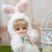 Premium Plush Bunny Baby Doll 10 inch Ultra-Soft Animal Costume Doll Toy Collectible Name Coco